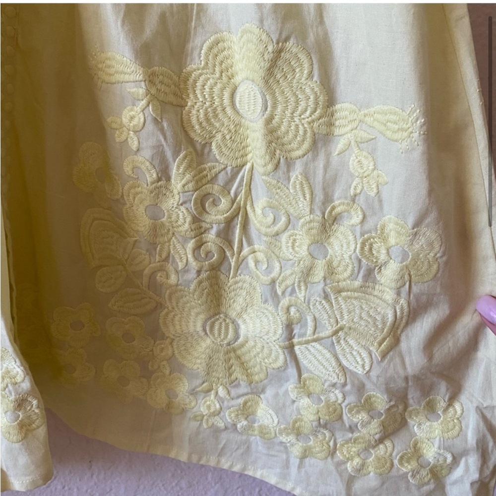 Julia Amory coatue caftan midi dress, yellow, size M - Picture 2 of 4